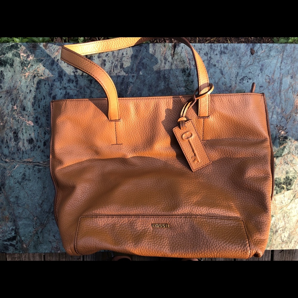 Fossil Brown leather shoulder bag